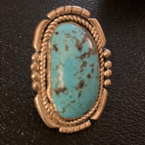 Native American Turquoise and sterling silver Statement Ring